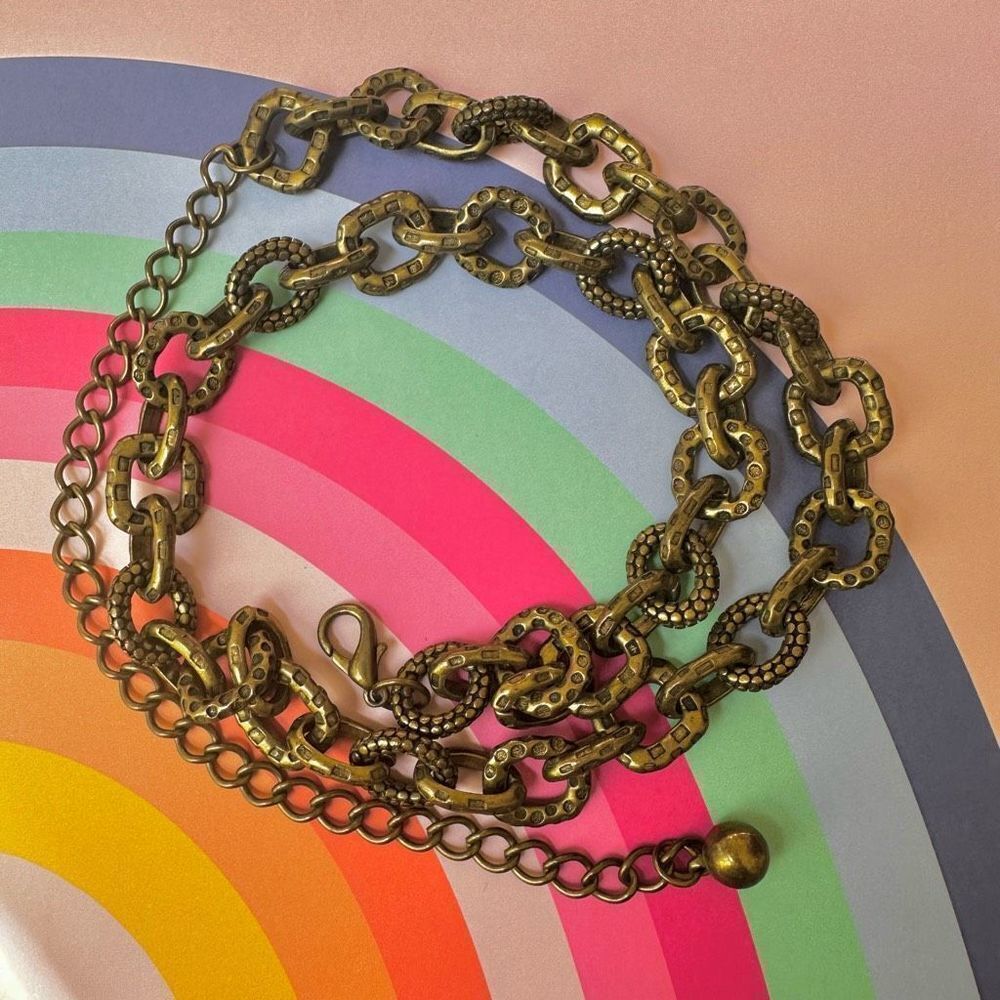 Chico’s metal chain belt